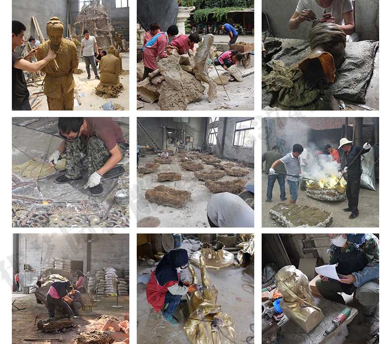 銅雕塑廠家，銅雕塑鑄造流程，銅雕塑定制