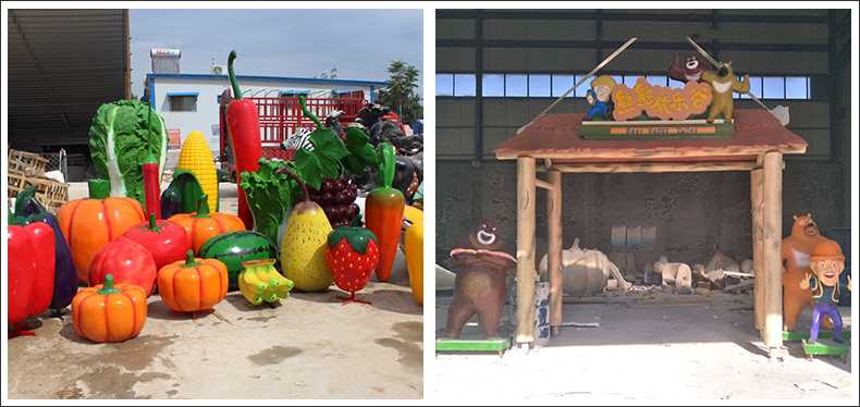 仿真蔬菜水果擺件，卡通玻璃鋼門頭